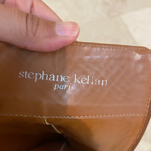 Stephanie Kelian brown woven leather boots - Picture 4 of 5